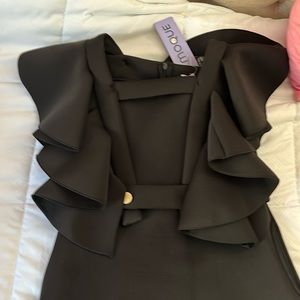 Girls black dress fancy